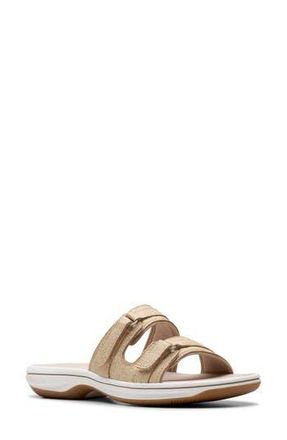 Clarks Breeze Piper Slide Sandal in Sand Interest at Nordstrom Rack, Size 11