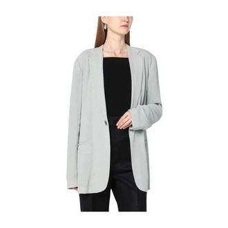 Alberta Ferretti Jassen, Dames, Grijs, M, Grijze VI Jassen voor Vrouwen