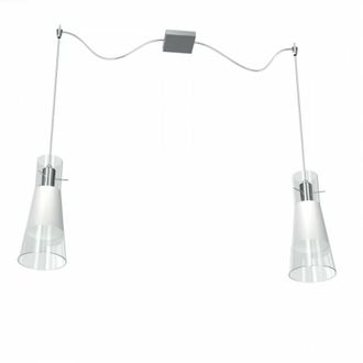 Top-Light Lampadario moderna top light cone 1079 s2 e27 led vetro pirex sospensione
