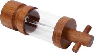 OEM Molinillo De Sal Manual - Molinillo De Especias De Madera - Refina El Sabor - Tama&ntilde;o De Molienda Ajustable - Acr&iacute;lico Transparente - Natural