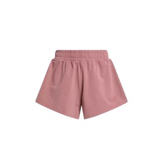 Moschino Garment-dyed katoenen fleece shorts - Dames - Bermuda - Roze - S - Katoen - Korte Broeken