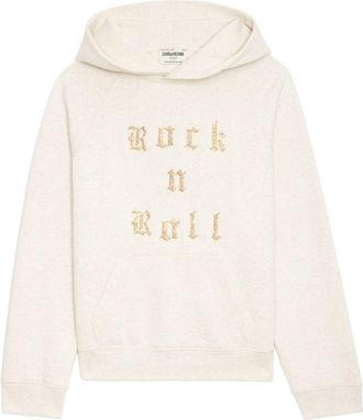 Zadig&Voltaire Georgy hoodie met borduurwerk - Beige