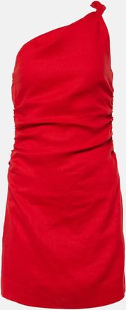 Faithfull The Brand Marga one-shoulder linen minidress