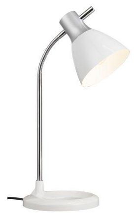 Brilliant L&aacute;mpara De Mesa Para Escribir, Sala De Trabajo, Foco Flexogr&aacute;fico, L&aacute;mpara De Luz Nocturna, Blanco
