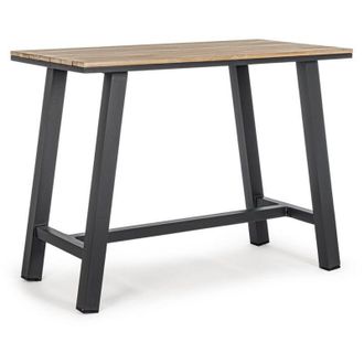 BIZZOTTO Bizzotto - tavolo bar skipper naturale antracite CM.131X73