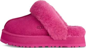 UGG Disquette slippers met afwerking van bont - Roze