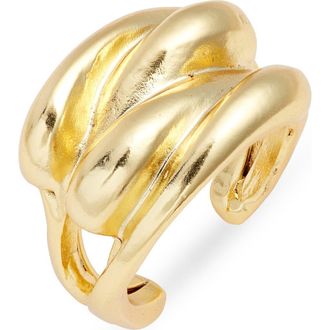 Karine Sultan Molten Curve Bubble Ring in Gold at Nordstrom