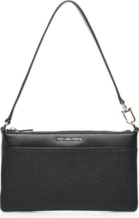 Michael Kors Jet Set Medium Pebbled Leather Wristlet - Dames - Schoudertassen - Zwart - ONE Size - Tassen