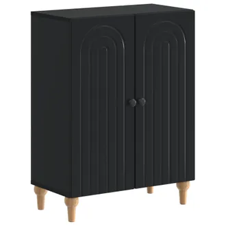 vidaXL Armario De Almacenamiento Para Ba&ntilde;o Alkmaar Negro Vidaxl