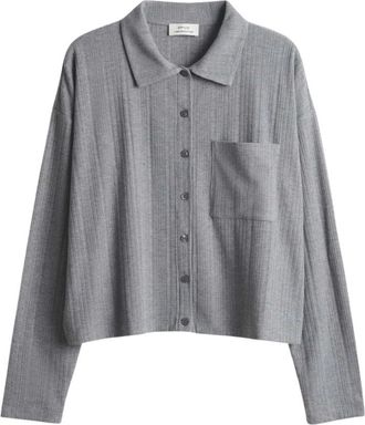 OPUS Sawoni Top - Dames - Blouses & Shirts - Grijs - Maat: XL