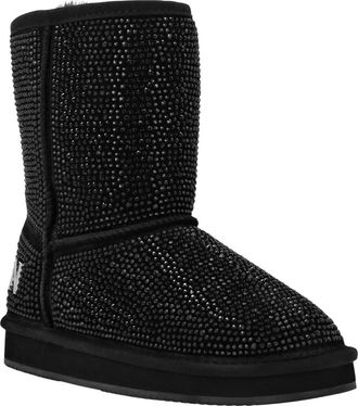 Philipp Plein Mid Flat Boots - Dames - Winterlaarzen - Zwart - 36 EU - Schoenen