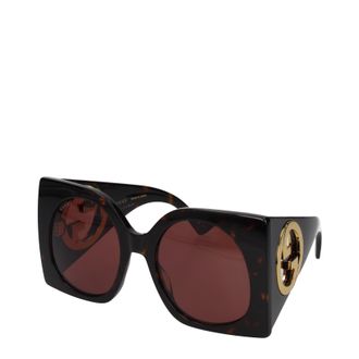 Gucci Damess Bruine acetaat zonnebril