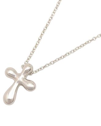 Tiffany & Co. Platinum Small Cross Necklace (Authentic Pre-Loved)