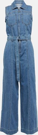 Frame Denim Denim wide-leg jumpsuit