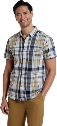 Mountain Warehouse Holiday Mens Cotton Shirt - Easy Care Shirt, Lightweight Casual Shirt, Mesh Lining Top - for Travelling, Camping & Hiking Green 2XL