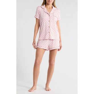 Tart Dixie Short Pajamas in Brown Dot On Pink at Nordstrom Rack, Size X-Large