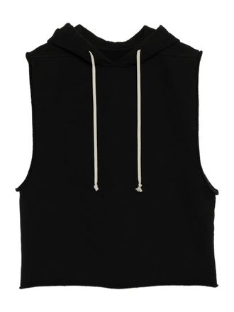 Rick Owens Concordians runway hooded tank top - men - Cotton - M - Black