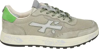 Premiata Nous Suede-Mesh Polyamide-Blend Sneakers