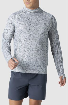 Outdoor Research Echo Recycled Polyester Hoodie in Oyster Traverse Print at Nordstrom, Size Xx-Large