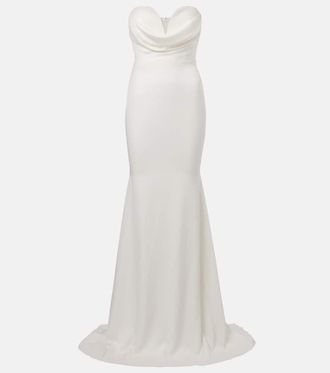 Alex Perry Bridal crêpe satin gown