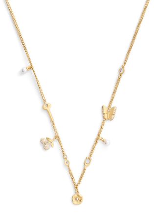 Coach Charm Necklace - Gold - One Size