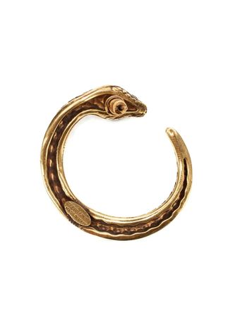 Roberto Cavalli Snake earrings - women - Brass - One Size - Gold