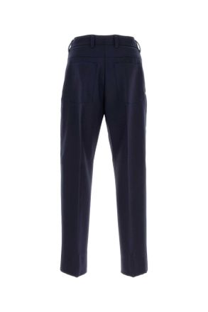Ermenegildo Zegna Mens Navy Blue Wool Pant Nr Exterior: Pantaloni