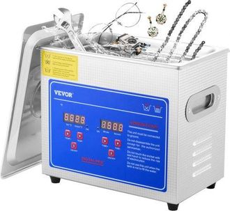 OEM Professioneller Ultraschallreiniger, 2,85 L Ultraschall-schmuckreiniger Mit Digitalem Timer Und Heizung, Edelstahl-industrie-schallreiniger 40 Khz F&uuml;r