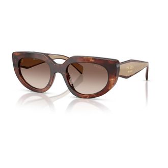 Prada D02S 00K10S Sunglasses - female - Prada - Sunglasses - Brown - 53 MM - Accessories