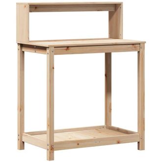 vidaXL Mesa De Plantaci&oacute;n Con Estantes Madera Pino 82,5x50x109,5 Cm Vidaxl
