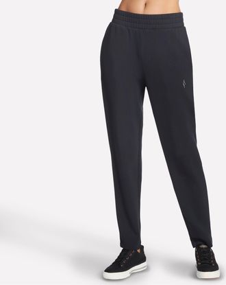 Skechers Jogginghose SKECHERS Womens Pant, Damen, Gr. XXL (50/52), N-Gr, schwarz, Obermaterial: 53% Viskose, 39% Polyester, 8% Elasthan, Hosen Jogginghose, spo