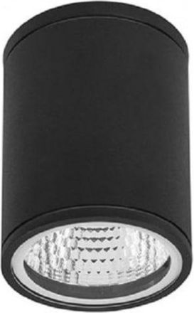 Forlight Plafón exterior led aluminio negro 9x9x12 cm