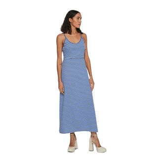 Vila Vila, Dames, Jurken, Blauw, Maat: M Katoen