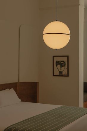 Faro Barcelona Dome M Colgante Negra