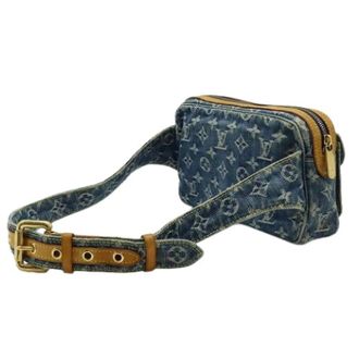 Louis Vuitton Pre-owned Denim Belt Bag - Dames - Pre-owned - Blauw - Maat: ONE Size Denim
