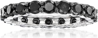 Ross-Simons Black Diamond Eternity Band in 14kt White Gold