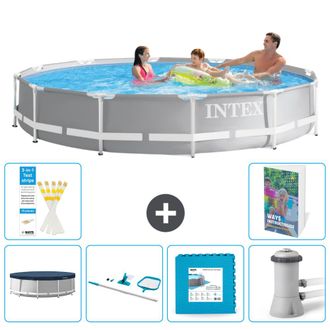 Intex Piscina Prism Frame Redonda - 366x76 Cm - 7-piezas S121