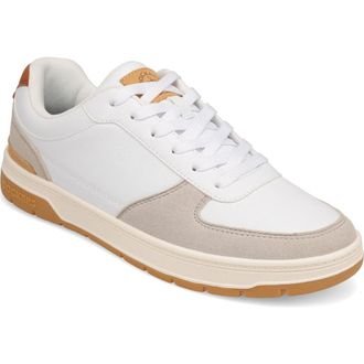 Dockers Frederick Lace-Up Sneaker in White/White Sand/British Tan at Nordstrom Rack, Size 10.5