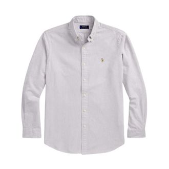 Polo Ralph Lauren Casual Langemouw Sportshirt Wit - Heren - Casual Overhemden - Wit - 2XL - Katoen - Overhemden