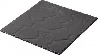 Revol Revol Basalt Plato Cuadrado Negro 25 Cm Porcelana