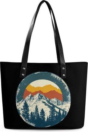 Generic Colorado Flag Mountain Tote Bags for Women Cute Shoulder Purses Handbags