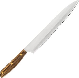 Arcos Arcos Serie Nordika - Cuchillo Yanagiba - Acero Inoxidable Nitrum - Hoja De 240 Mm - Mango De Madera Ovengkol 100% Natural De Bosques - Embalaje 100% 