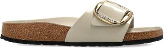 Birkenstock Madrid Big Buckle Hex Shine Oyster, Natural Lea