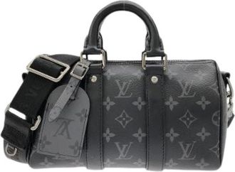 Louis Vuitton Pre-owned Monogram Eclipse Reverse Boston Bag - Heren - Pre-owned - Zwart - Maat: ONE Size