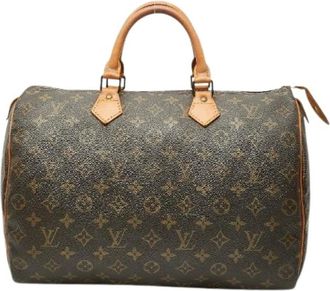 Louis Vuitton Pre-owned Handbags, female, Brown, Size: ONE SIZE Pre-owned Speedy35 Monogram Handbag