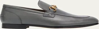 Gucci Mens Jordaan Leather Loafers