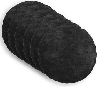 vidaXL Funda De Almohada 6 Uds. Heerlen Gris Antracita &Oslash; 60 Cm Vidaxl