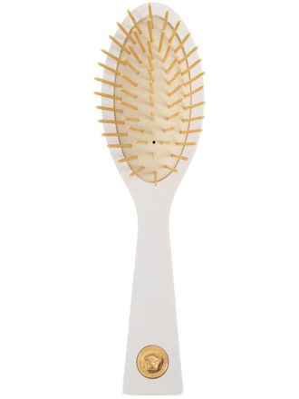 Versace small Medusa 95 hair brush - White