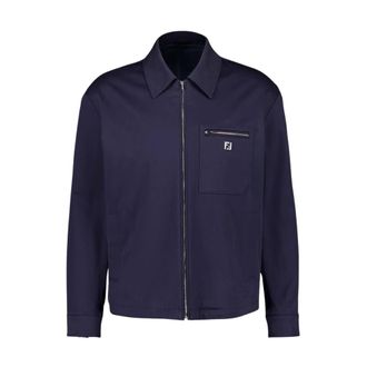 Fendi Hombre, Chaquetas, Azul, Talla: XL