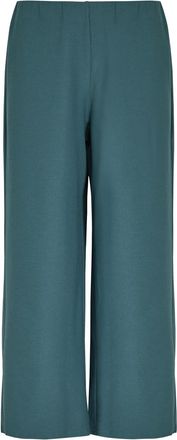 Eileen Fisher Eileen Fisher Cropped Wide-leg Trousers - Blue - L (UK 18-20 / XL)